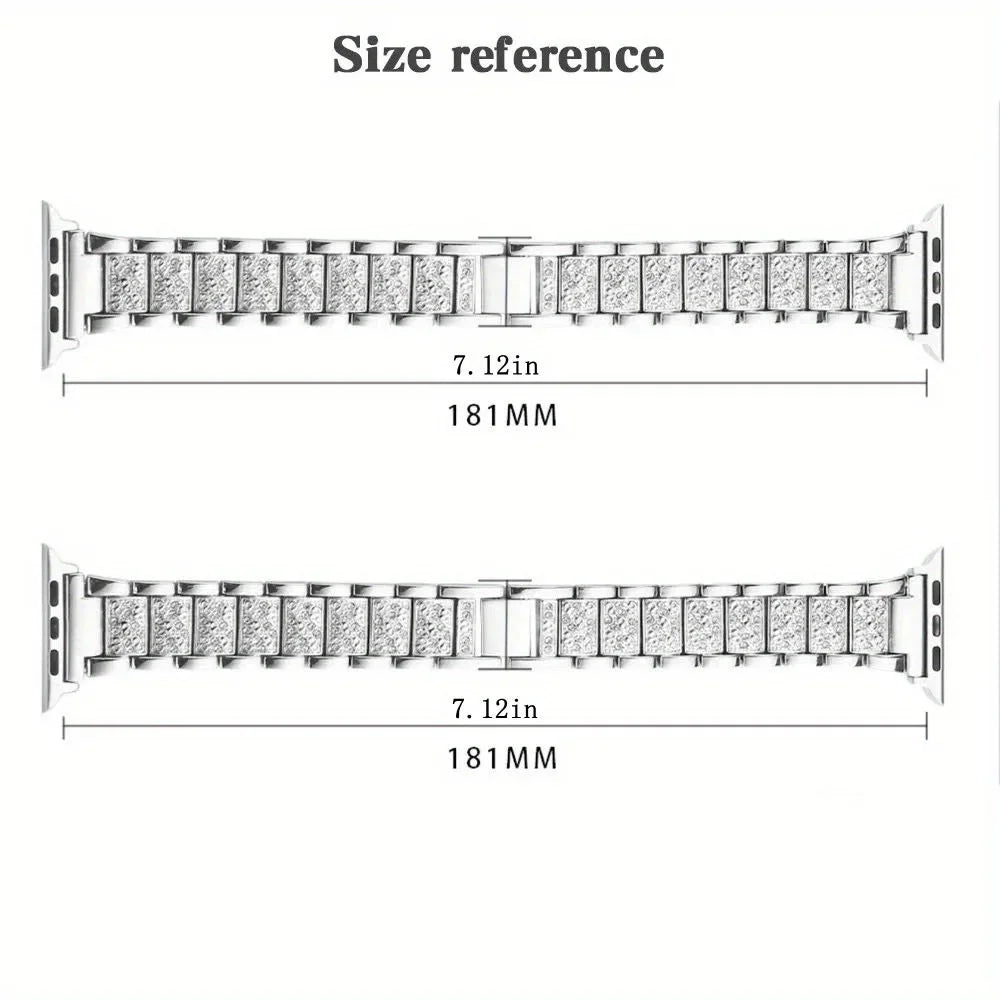 Women's Metal Strap+Case for Apple Watch Ultra Band 46mm 40mm 41mm 42mm Series 11/10/9/8/7/6/5/4