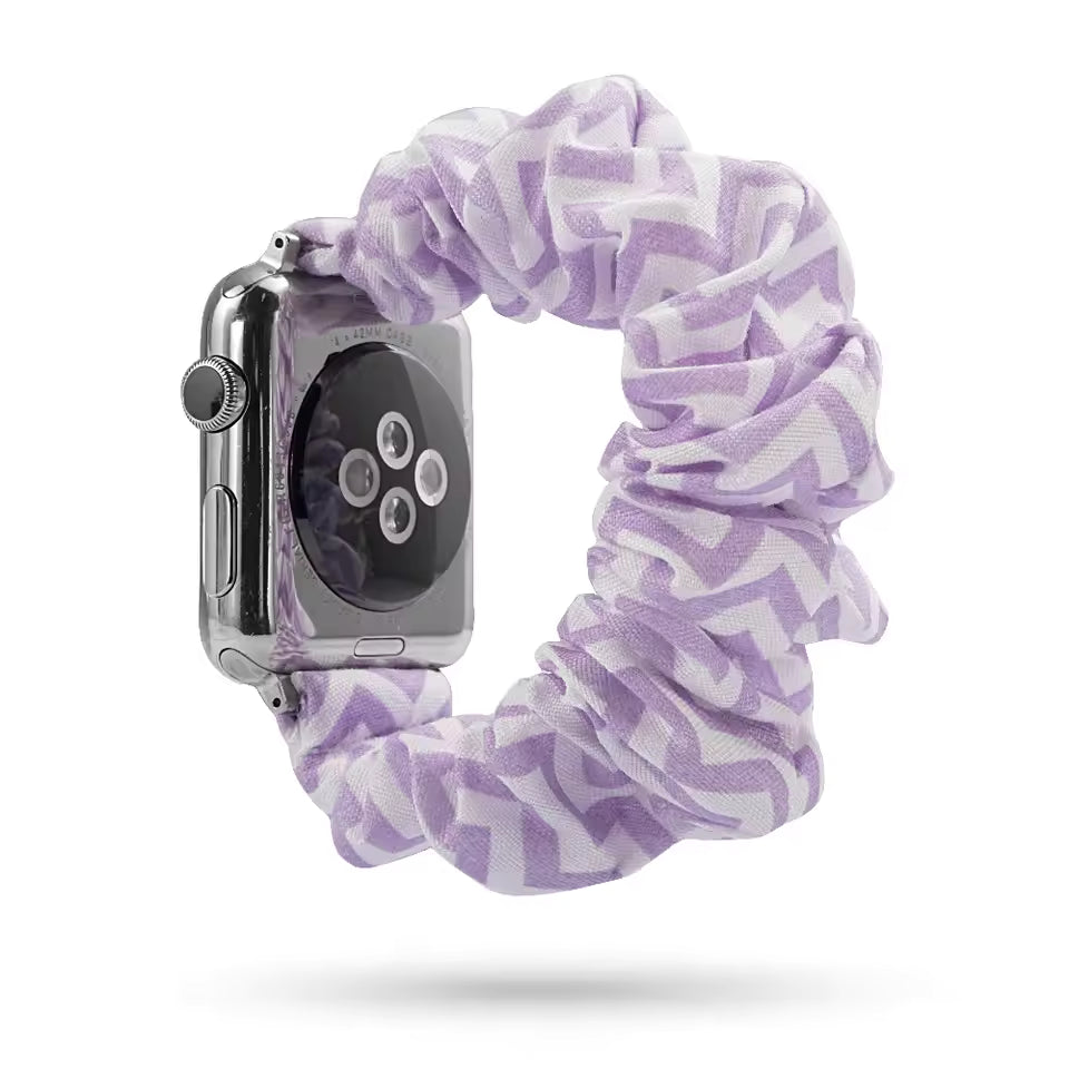 Women's Nylon Elastic Bracelet for Apple Watch Ultra2 Band 49mm 45mm 41mm 40mm 44mm 46mm 42mm Series 9/8/7/6/5/4/10/SE