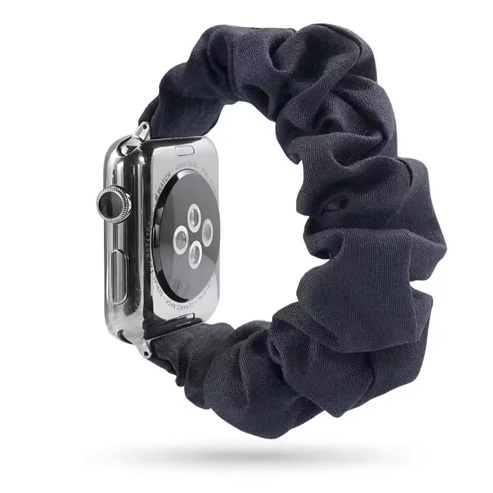 Women's Nylon Elastic Bracelet for Apple Watch Ultra2 Band 49mm 45mm 41mm 40mm 44mm 46mm 42mm Series 9/8/7/6/5/4/10/SE