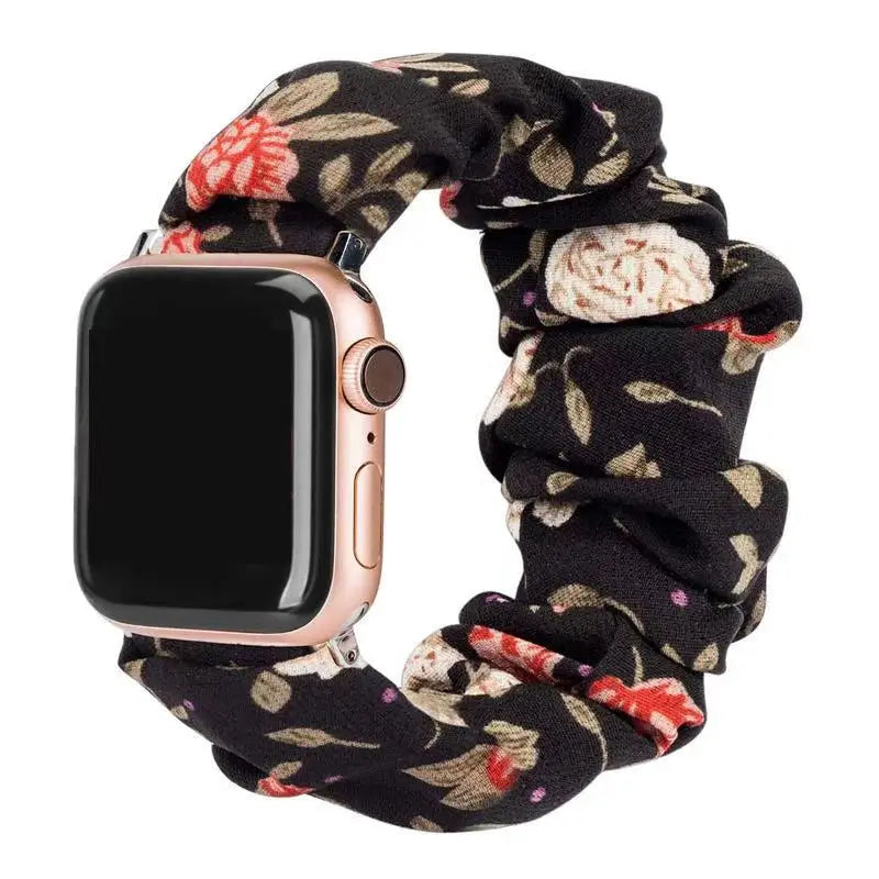 Women's Nylon Elastic Bracelet for Apple Watch Ultra2 Band 49mm 45mm 41mm 40mm 44mm 46mm 42mm Series 9/8/7/6/5/4/10/SE