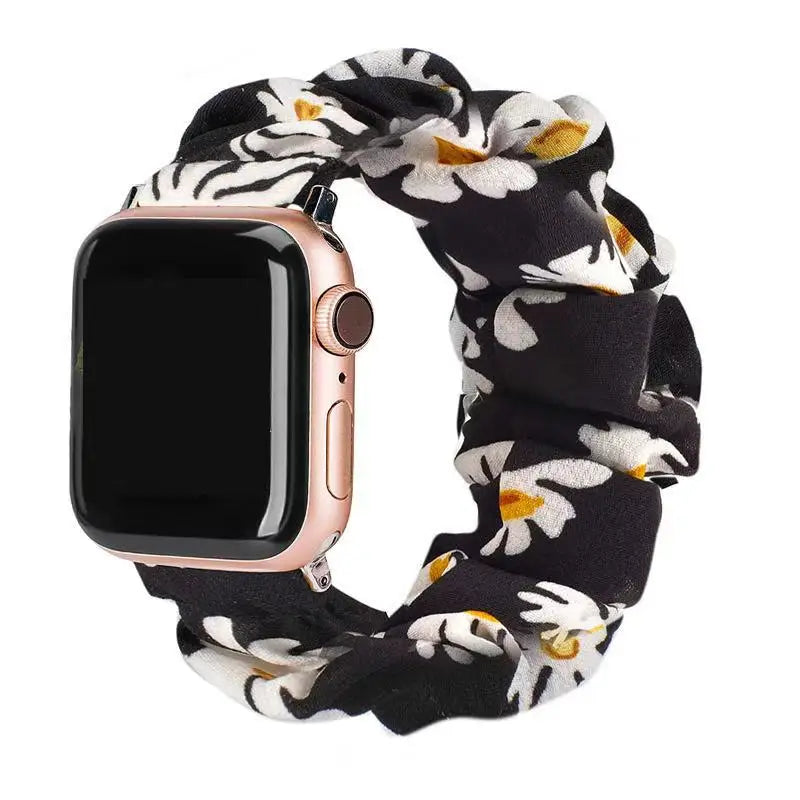 Women's Nylon Elastic Bracelet for Apple Watch Ultra2 Band 49mm 45mm 41mm 40mm 44mm 46mm 42mm Series 9/8/7/6/5/4/10/SE