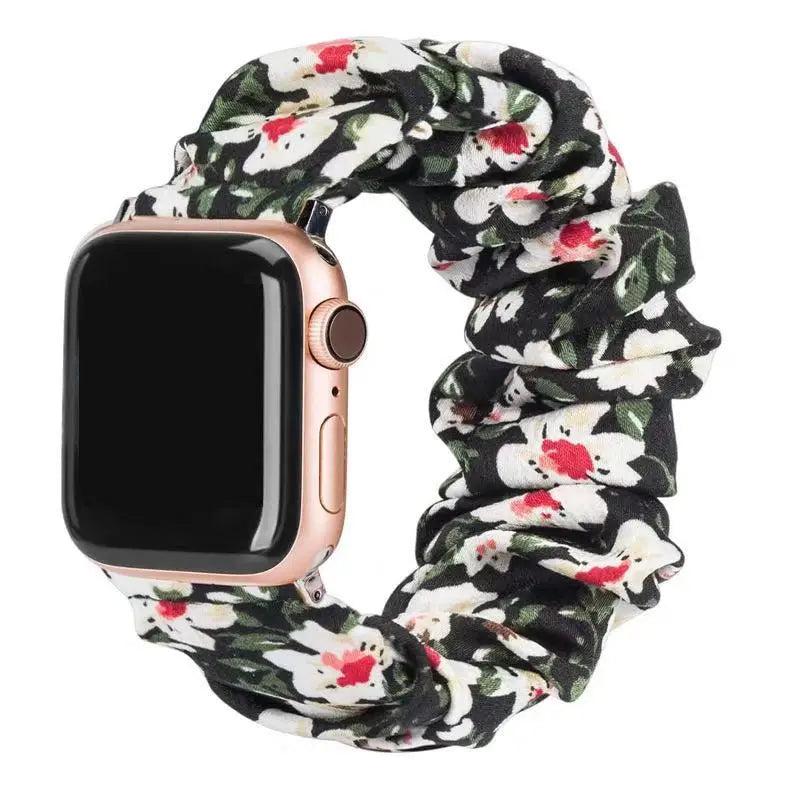 Women's Nylon Elastic Bracelet for Apple Watch Ultra2 Band 49mm 45mm 41mm 40mm 44mm 46mm 42mm Series 9/8/7/6/5/4/10/SE