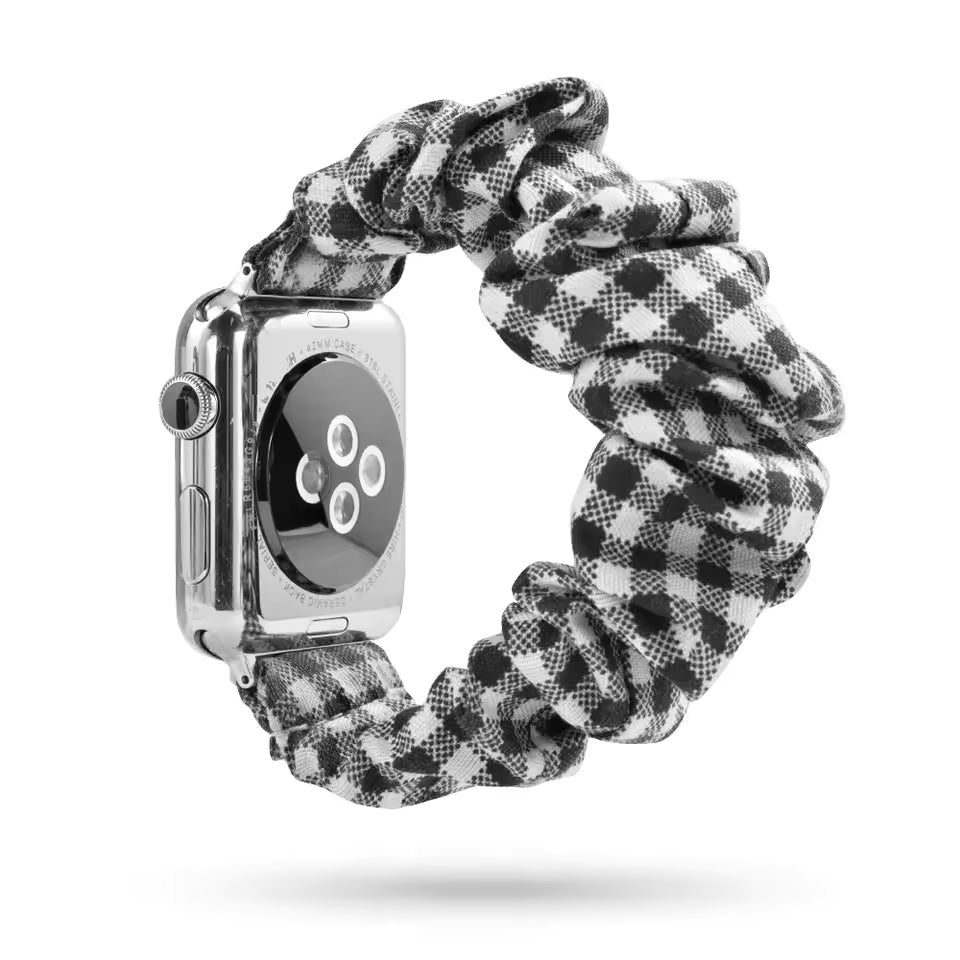 Women's Nylon Elastic Bracelet for Apple Watch Ultra2 Band 49mm 45mm 41mm 40mm 44mm 46mm 42mm Series 9/8/7/6/5/4/10/SE