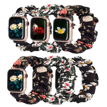 Women's Nylon Elastic Bracelet for Apple Watch Ultra2 Band 49mm 45mm 41mm 40mm 44mm 46mm 42mm Series 9/8/7/6/5/4/10/SE