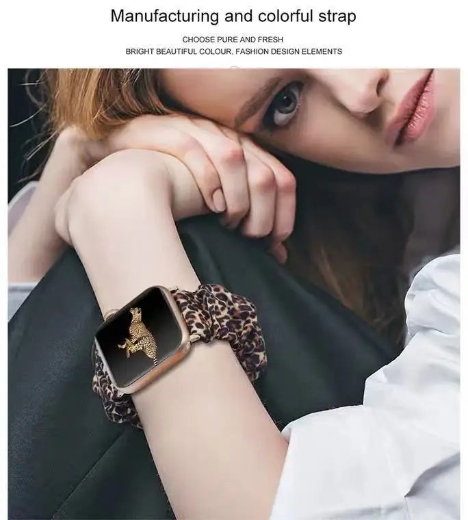 Women's Nylon Elastic Bracelet for Apple Watch Ultra2 Band 49mm 45mm 41mm 40mm 44mm 46mm 42mm Series 9/8/7/6/5/4/10/SE