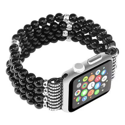 Women's Pearl Strap for Apple Watch Ultra2 Band 49mm 46mm 45mm 41mm 44mm 42mm 40mm Series 10/9/8/7/6/5/4/3/SE