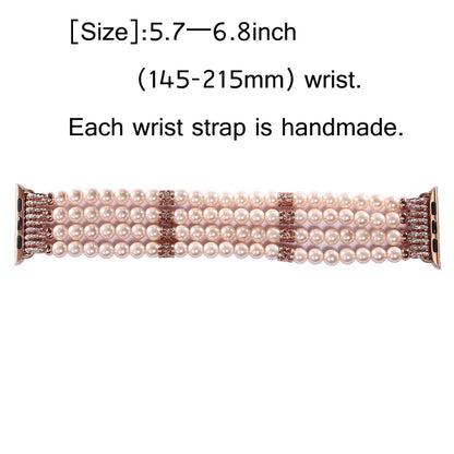 Women's Pearl Strap for Apple Watch Ultra2 Band 49mm 46mm 45mm 41mm 44mm 42mm 40mm Series 10/9/8/7/6/5/4/3/SE