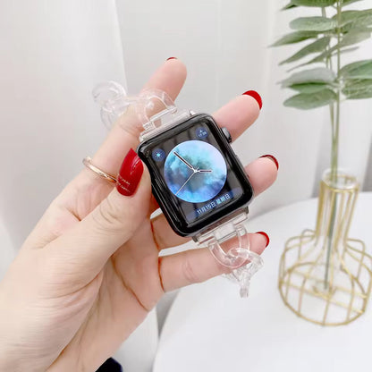 Women's Resin Link Bracelet for Apple Watch Band iWatch Series Ultra/9/8/7/6/5/4/3/SE