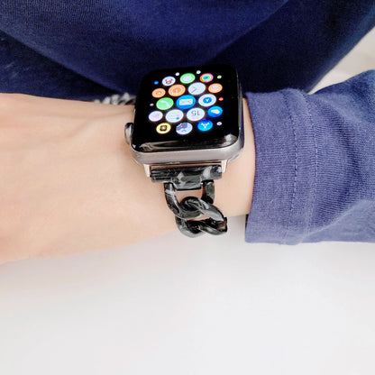 Women's Resin Link Bracelet for Apple Watch Band iWatch Series Ultra/9/8/7/6/5/4/3/SE