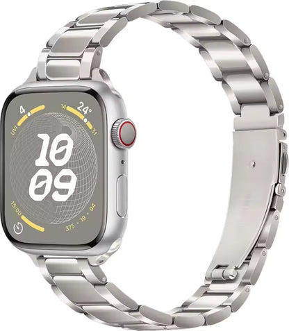 Women's Slim Stainless Steel Bracelet for Apple Watch Ultra2 Band 41mm 45mm 46mm 49mm 44mm 40mm 42mm Series 10/9/8/7/6/5/4/3/SE