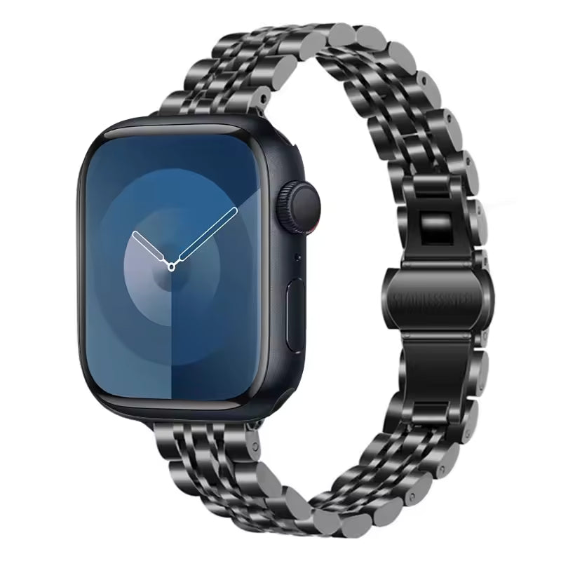 Women's Slim Stainless Steel Bracelet for Apple Watch Ultra2 Band 41mm 45mm 46mm 49mm 44mm 40mm 42mm Series 10/9/8/7/6/5/4/3/SE