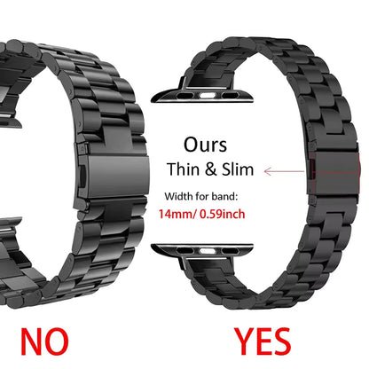 Women's Slim Stainless Steel Bracelet for Apple Watch Ultra2 Band 41mm 45mm 46mm 49mm 44mm 40mm 42mm Series 10/9/8/7/6/5/4/3/SE