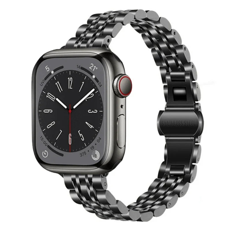 Women's Slim Stainless Steel Bracelet for Apple Watch Ultra2 Band 41mm 45mm 46mm 49mm 44mm 40mm 42mm Series 10/9/8/7/6/5/4/3/SE