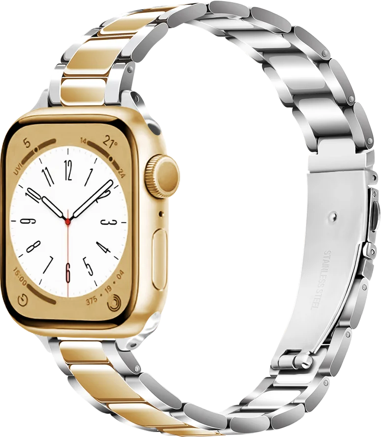 Women's Slim Stainless Steel Bracelet for Apple Watch Ultra2 Band 41mm 45mm 46mm 49mm 44mm 40mm 42mm Series 10/9/8/7/6/5/4/3/SE