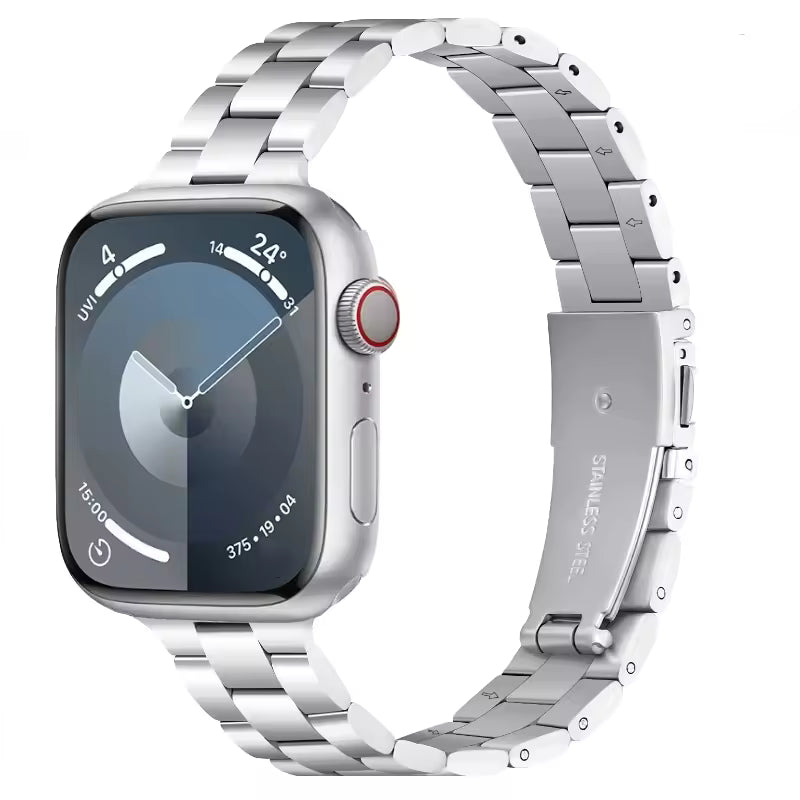 Women's Slim Stainless Steel Bracelet for Apple Watch Ultra2 Band 41mm 45mm 46mm 49mm 44mm 40mm 42mm Series 10/9/8/7/6/5/4/3/SE