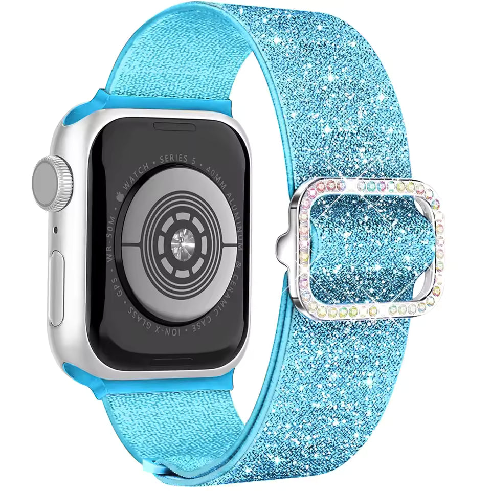 Women's Soft Nylon Buckle Bracelet for Apple Watch Ultra Band 46mm 44mm 45mm 40mm 42mm Series 11/10/9/8/7/6/5/4/SE3