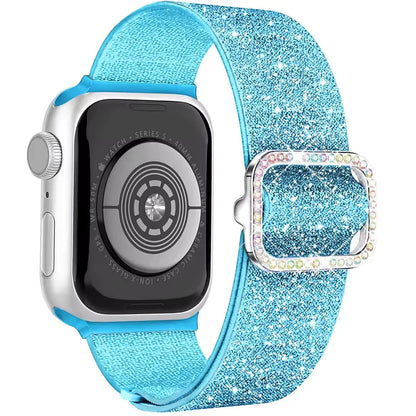 Women's Soft Nylon Buckle Bracelet for Apple Watch Ultra Band 46mm 44mm 45mm 40mm 42mm Series 11/10/9/8/7/6/5/4/SE3