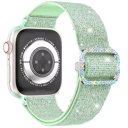 Women's Soft Nylon Buckle Bracelet for Apple Watch Ultra Band 46mm 44mm 45mm 40mm 42mm Series 11/10/9/8/7/6/5/4/SE3