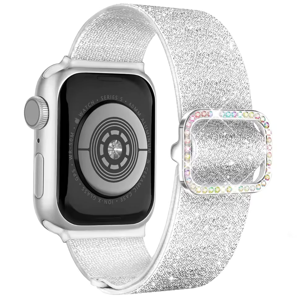 Women's Soft Nylon Buckle Bracelet for Apple Watch Ultra Band 46mm 44mm 45mm 40mm 42mm Series 11/10/9/8/7/6/5/4/SE3