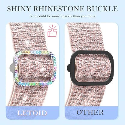 Women's Soft Nylon Buckle Bracelet for Apple Watch Ultra Band 46mm 44mm 45mm 40mm 42mm Series 11/10/9/8/7/6/5/4/SE3