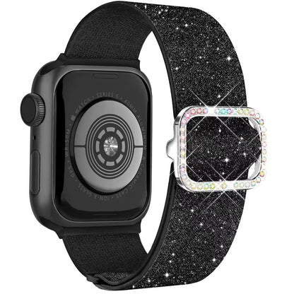 Women's Soft Nylon Buckle Bracelet for Apple Watch Ultra Band 46mm 44mm 45mm 40mm 42mm Series 11/10/9/8/7/6/5/4/SE3