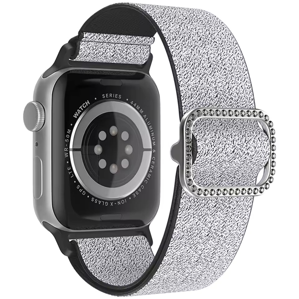 Women's Soft Nylon Buckle Bracelet for Apple Watch Ultra Band 46mm 44mm 45mm 40mm 42mm Series 11/10/9/8/7/6/5/4/SE3