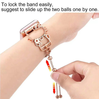 Women's Stainless Steel Cartoon Bracelet for Apple Watch Ultra/2/10/9/8/7/6/5/4/3/SE