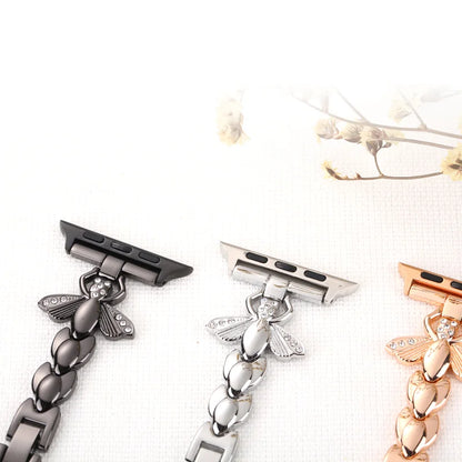 Women's Stainless Steel Diamond Bracelet for Apple Watch Band iWatch Series Ultra/10/9/8/7/6/5/4/3/SE